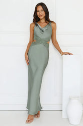 Satin Embrace Maxi Dress