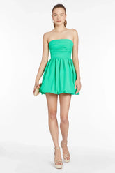 Oscar Attention Snatch Mini Dress Green