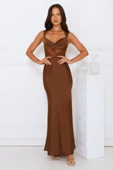 Permission To Party Satin Maxi Dress