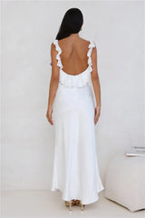 Chasing The Spark Satin Maxi Dress