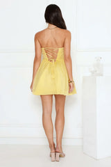 Sunset Wanderlust Strapless Mini Dress