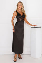 That Girl Theory Satin Maxi Dress