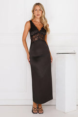 That Girl Theory Satin Maxi Dress